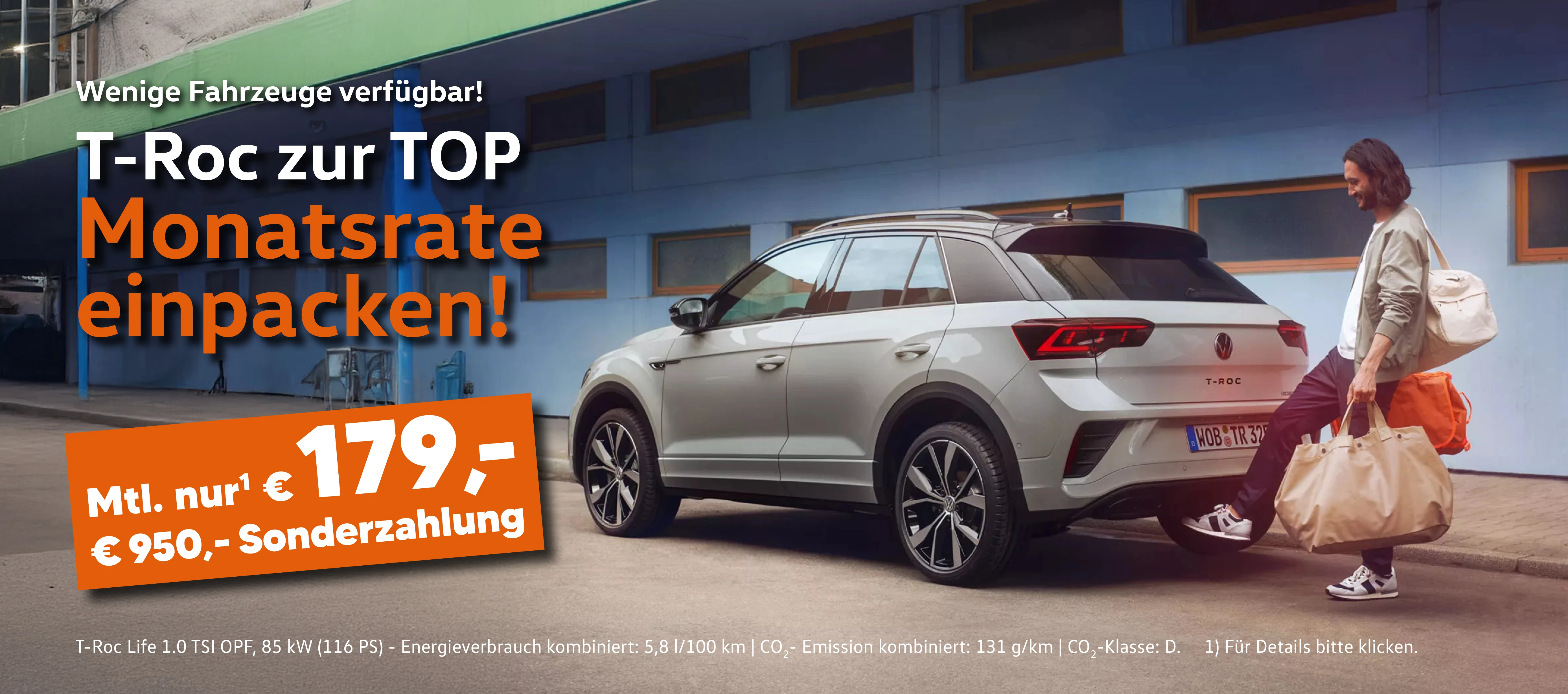 Slider VW T-Roc Last Minute Angebot